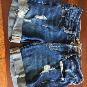 Arizona distressed denim shorts